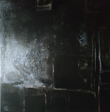 Peinture intitulée "Moka. 80 x 80 cm" par Christophe Rivière, Œuvre d'art originale, Huile Monté sur Châssis en bois