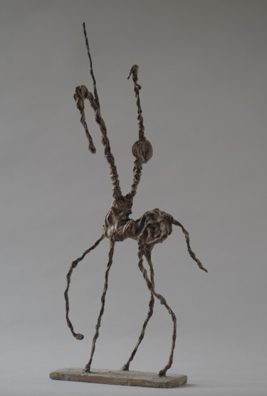 Скульптура под названием "Petit Quichotte 2" - Christophe Rouleaud, Подлинное произведение искусства, Гипс