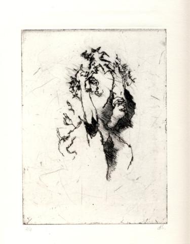 Incisioni, stampe intitolato "Cassandre" da Christophe Thomas, Opera d'arte originale, incisione