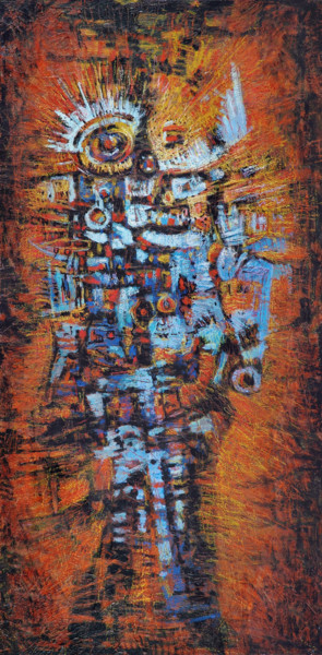 Peinture intitulée "sans-titre25-techni…" par Christophe Dupin, Œuvre d'art originale, Acrylique