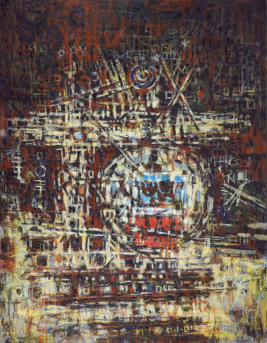 Peinture intitulée "Verdun-technique-mi…" par Christophe Dupin, Œuvre d'art originale, Acrylique