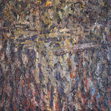 Malerei mit dem Titel "Golgotha" von Christophe Dupin, Original-Kunstwerk, Acryl