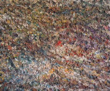Pittura intitolato "Mounts (vague à l'â…" da Christophe Dupin, Opera d'arte originale, Acrilico
