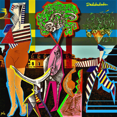 Arts numériques intitulée "Dadidadodu" par Christophe Gol, Œuvre d'art originale, Peinture numérique