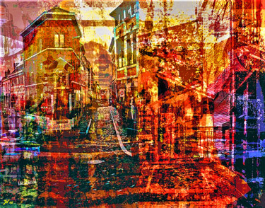 Photographie intitulée "La rue" par Christophe Gol, Œuvre d'art originale