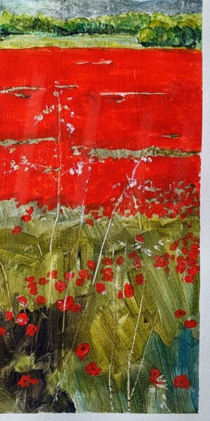 Pintura intitulada "Red Durance" por Christopher Walker, Obras de arte originais, Acrílico