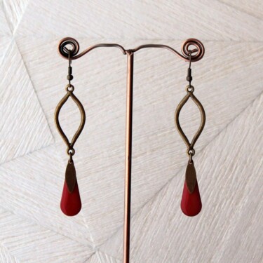 Design intitulada "Boucles d'oreilles…" por Christy, Obras de arte originais, Brincos