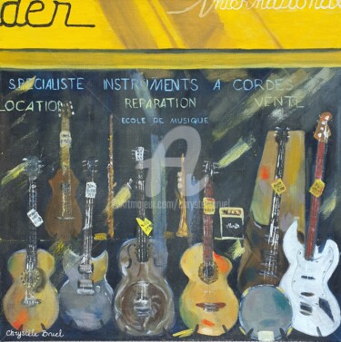 绘画 标题为“Fenders” 由Chrystèle Bruel, 原创艺术品, 油 安装在木质担架架上