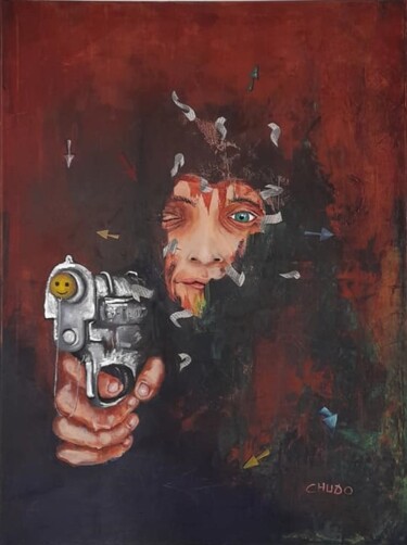 Pintura titulada "Flagrant délire" por Chudo, Obra de arte original, Acrílico