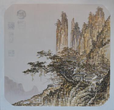 Ζωγραφική με τίτλο "Impressions of Trad…" από Chunlei Zhang, Αυθεντικά έργα τέχνης, Λάδι