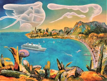 Painting titled "Seascape 2882" by Chuzhik, Original Artwork, Oil