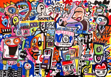 Pintura titulada "Dont Feed Bad Emoti…" por Ciano, Obra de arte original, Acrílico