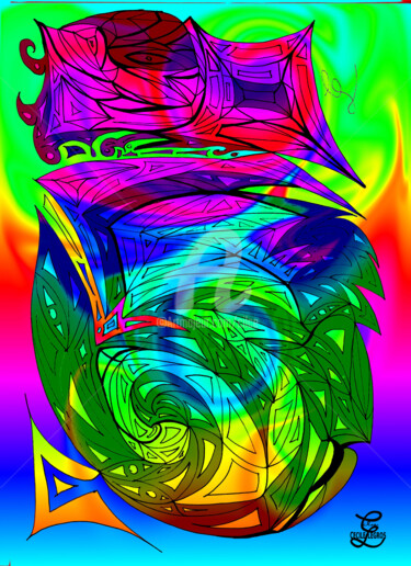 Digital Arts titled "a28-oeufdedragon.jpg" by Cilce, Original Artwork, Other
