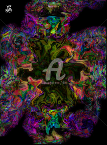 Arte digitale intitolato "07-fleurinterieure.…" da Cilce, Opera d'arte originale, Altro