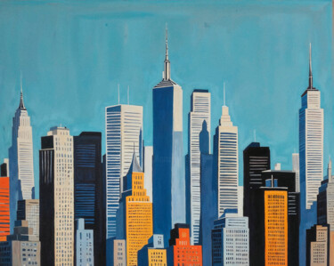 Digital Arts titled "CITYSCAPE" by Ciro Ayala (KIR), Original Artwork, Digital Painting