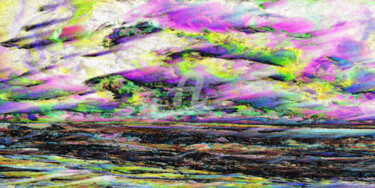 Digitale Kunst getiteld "Le rivage de l'Eden" door Cj Perin, Origineel Kunstwerk, Digitaal Schilderwerk