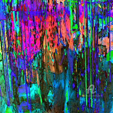 Digital Arts titled "Aventure au bois de…" by Cj Perin, Original Artwork, Digital Painting