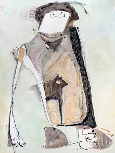 Peinture intitulée "The old Man and His…" par Jiri Havlik, Œuvre d'art originale, Acrylique