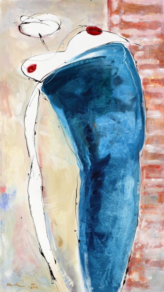 Painting titled "Monica" by Jiri Havlik, Original Artwork, Acrylic