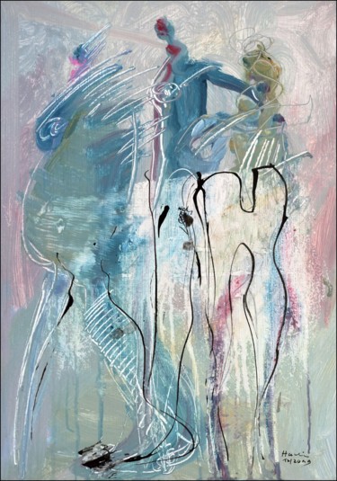 Painting titled "Ladies of the Lake" by Jiri Havlik, Original Artwork, Acrylic