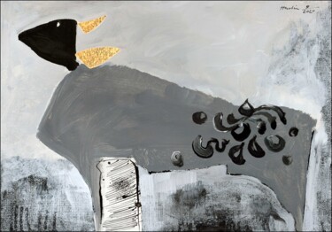 Pittura intitolato "Like A Black Night" da Jiri Havlik, Opera d'arte originale, Acrilico
