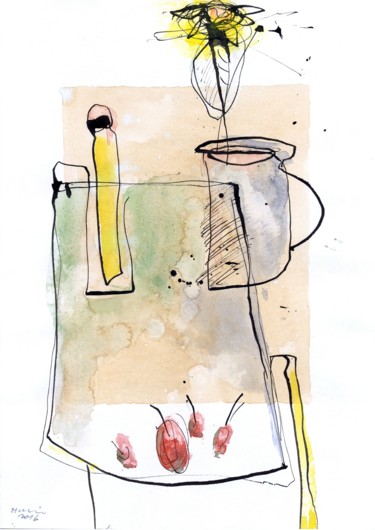 Drawing titled "The Cherries" by Jiri Havlik, Original Artwork, Ink