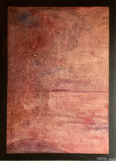 Pittura intitolato "Paysage abstrait" da Roemy, Opera d'arte originale, Acrilico