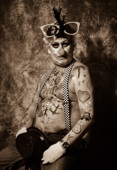 "le clown vintage ci…" başlıklı Fotoğraf Gaudi .C tarafından, Orijinal sanat, Dijital Fotoğrafçılık