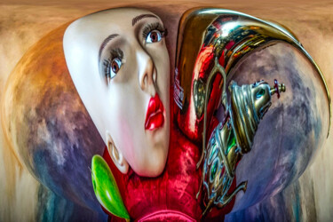 Digitale Kunst mit dem Titel "Un monde étrange" von Gaudi .C, Original-Kunstwerk, 2D digitale Arbeit