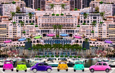 Digitale Kunst mit dem Titel "Monte-Carlo Fiat 50…" von Gaudi .C, Original-Kunstwerk, 2D digitale Arbeit