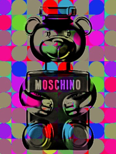 Digitale Kunst getiteld "The bear Moschino 7…" door Gaudi .C, Origineel Kunstwerk, 2D Digital Work