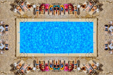 Photography titled "THE POOL ON THE SKY" by Gaudi .C, Original Artwork, Manipulated Photography