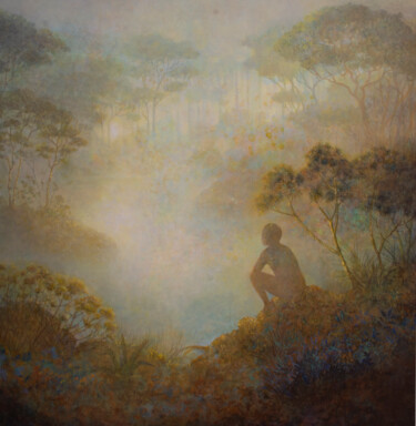 Pintura titulada "En attendant l'aigr…" por Claire Degans, Obra de arte original, Acrílico