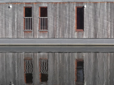 Photography titled "Reflet de péniche" by Angie Black, Original Artwork, Digital Photography