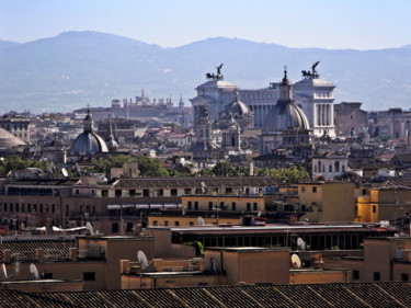 Photography titled "Rooftop view of Rome" by Angie Black, Original Artwork, Digital Photography