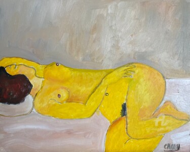 Картина под названием ""Abandon ..."" - Claire Marie Gay, Подлинное произведение искусства, Масло Установлен на Деревянная п…