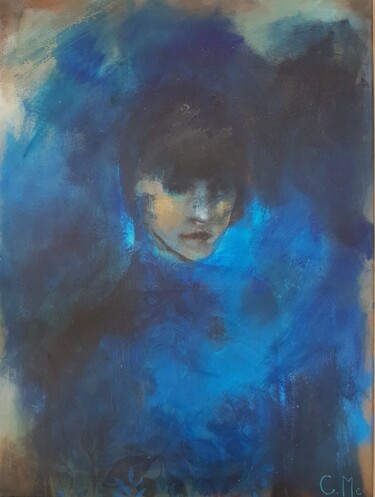 Картина под названием "The widow" - Claire Mcinnerny, Подлинное произведение искусства, Акрил Установлен на Деревянная рама…