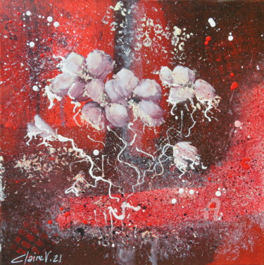 绘画 标题为“Cosmosflowers” 由Claire Morand, 原创艺术品, 丙烯