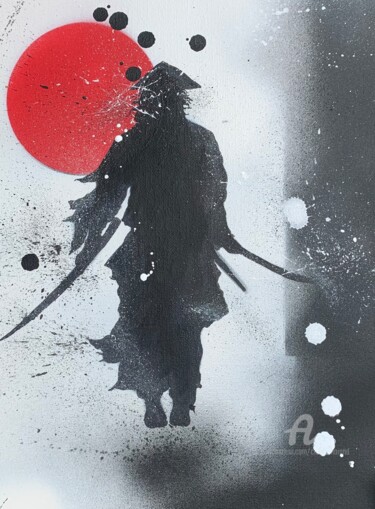 Malerei mit dem Titel "Shogun 2" von Claire Morand, Original-Kunstwerk, Acryl