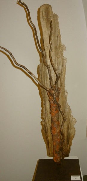 Sculpture titled "Soliflore" by Claire Pellicone Fanni, Original Artwork, Terra cotta