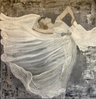 Painting titled "DANSEUSE" by Claire Pinci, Original Artwork, Acrylic Mounted on Wood Stretcher frame