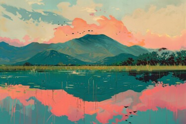 "Lake Serenity" başlıklı Dijital Sanat Claire Step tarafından, Orijinal sanat, Dijital Resim