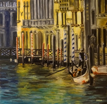 Malarstwo zatytułowany „The magic of Venice” autorstwa Corina Schröder, Oryginalna praca, Olej