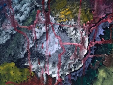 Malerei mit dem Titel "God’s pouring" von Clarisse Lobo, Original-Kunstwerk, Aquarell