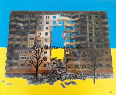 绘画 标题为“Ukraine” 由Clarisse Messelier, 原创艺术品, 丙烯