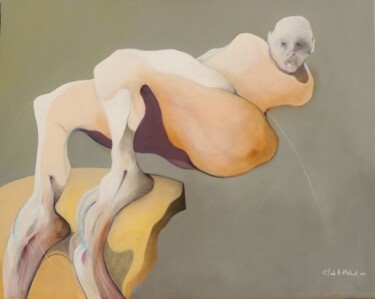 Malarstwo zatytułowany „CROC-EN-JAMBES / ST…” autorstwa Claude André Thibaud, Oryginalna praca, Akryl