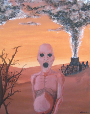 Картина под названием "Prise de conscience" - Claude Blaesius, Подлинное произведение искусства, Акрил