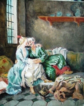 Peinture intitulée ""TURQUERIE"" par Claude Hardenne, Œuvre d'art originale