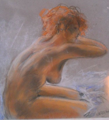 Drawing titled "nu" by Claude Hardenne, Original Artwork