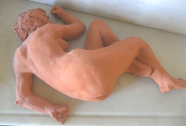 Sculpture intitulée "Dormeuse" par Claude Hardenne, Œuvre d'art originale